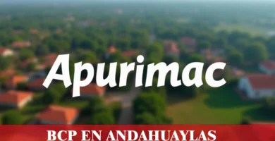 imágen panoramica de apurimac en fondo desenfocado con la palabra bcp andahuaylas, iconos de contacto y el logo de la web