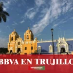 imágen de la catedral de trujillo con las palabras bbva