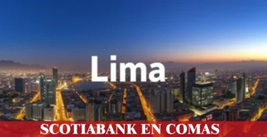 imágen panorámica de la ciudad de lima con la palabra los comas en la parte de abajo, iconos de contacto y el logo de la web.