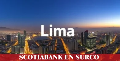 imágen panorámica de la ciudad de lima con la palabra los surco en la parte de abajo, iconos de contacto y el logo de la web.