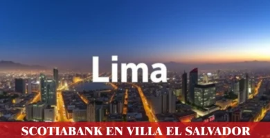 imágen panorámica de la ciudad de lima con la palabra los villa el salvador en la parte de abajo, iconos de contacto y el logo de la web.